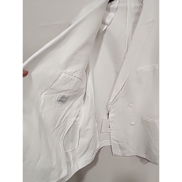 Baird McNutt‎ Murano NWT Blazer Jacket Mens 2XB White, Linen/Cotton Blend - Picture 13 of 16